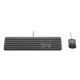 Logitech 920-013349 teclado Ratón incluido Hogar / Oficina USB QWERTY Internacional de EE.UU. Grafito